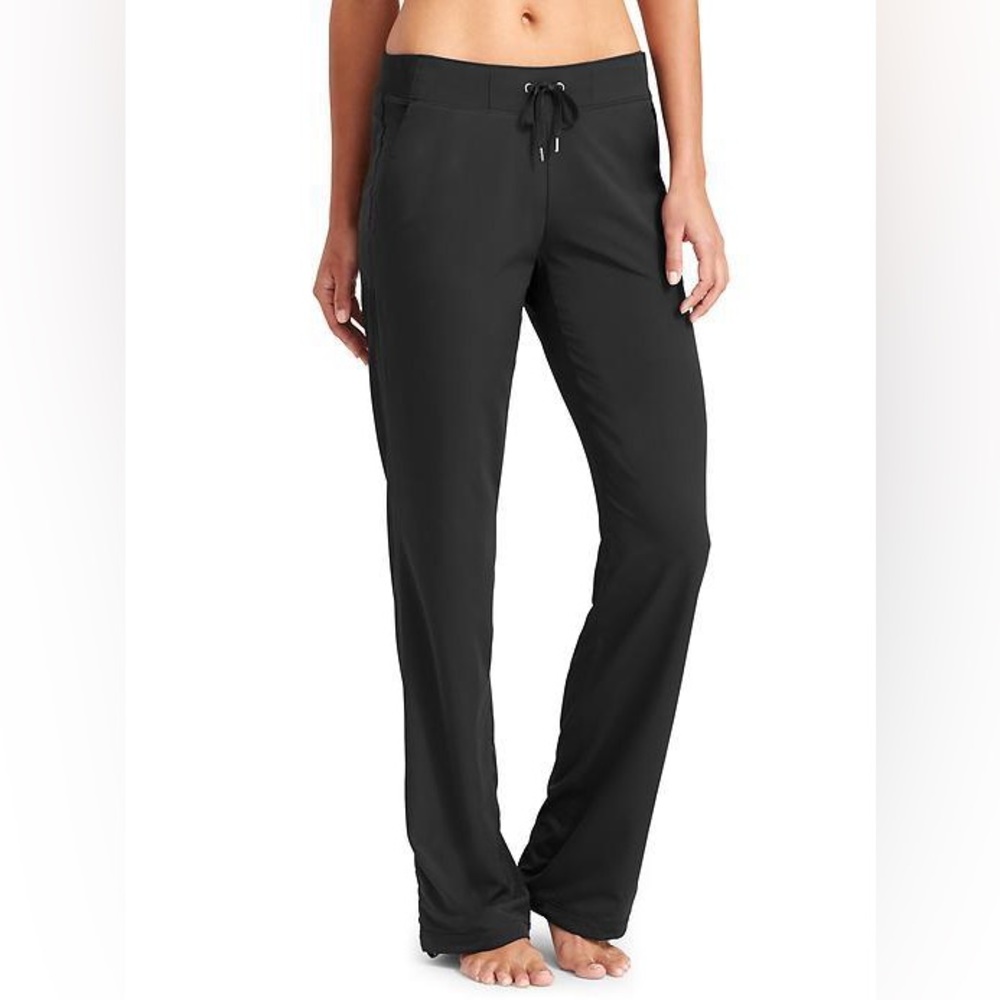 Athleta Uptown Black with inner lining grey Womens Pants.